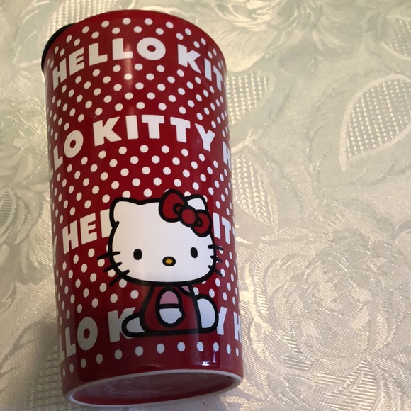 Hello Kitty Travel Tumbler Red With Dots seven20 SANRIO - Picture 3 of 4